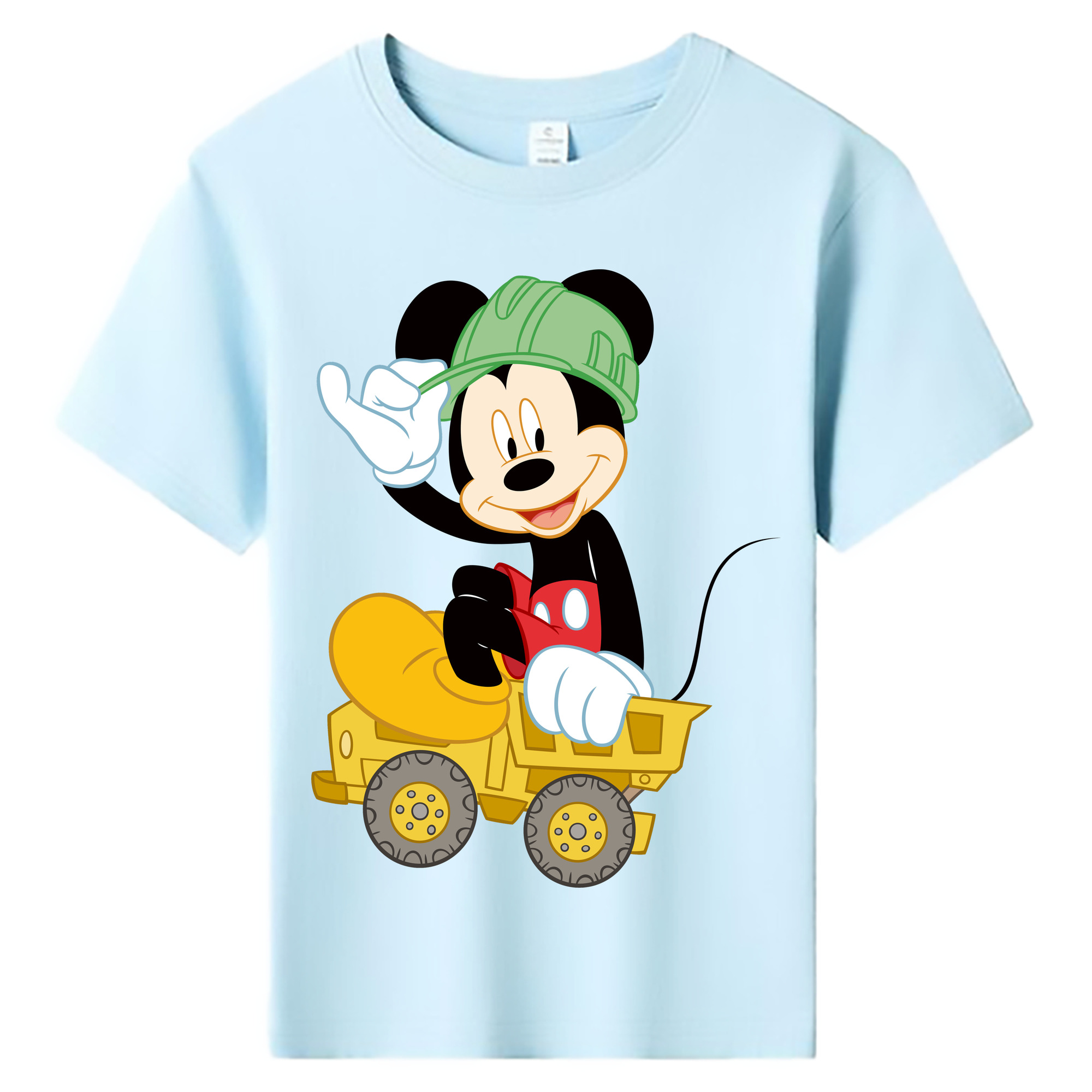 ミッキーマウス Mickey Mouse 綿100％キッズTシャツ（フロントプリント）